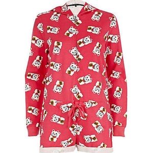River Island lucky cat onesie